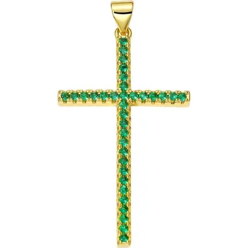 Přívěsek Přívěsek kříž se zirkony | šperk - PX2262-B