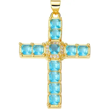 Přívěsek Přívěsek kříž se zirkony | šperk - PX2255-B