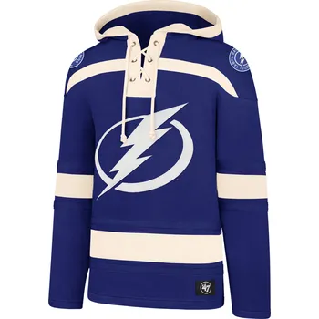Pánská mikina 47 Brand Pánská mikina Tampa Bay Lightning NHL 47 Lacer Hood Velikost: XL