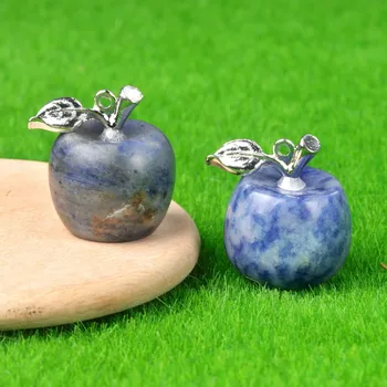 Přívěsek Jablkový přívěsek z přírodního kamene | šperk - Sodalit