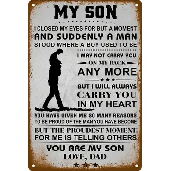 Plechová cedule Vintage cedule WC kovová | dekorace WC, plechová tabulka - 16 , 20x30cm