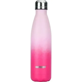 Nerezová termoska 500ml cestovní | láhev - gradientní růžová