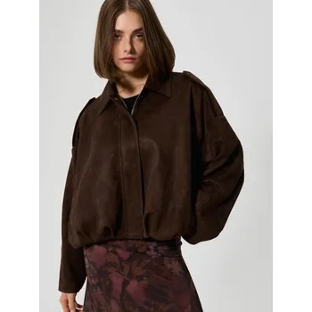 Dámský kabát Bunda oversized - M - House - hnědý - 162HR-88X