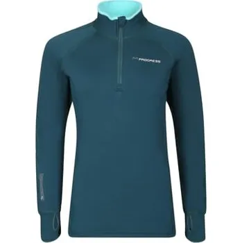 Dámská mikina TISPA MERINO ZIP dámská funkční mikina zelená M