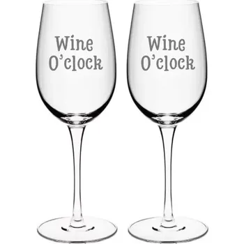 Sklenice Sklenice “Wine O’clock” 2ks (Pískování )