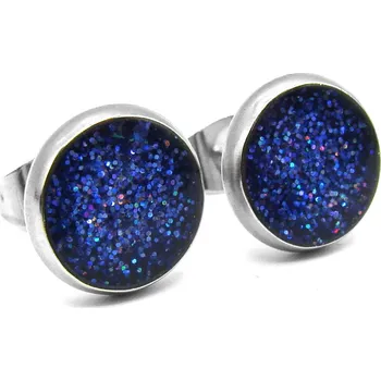 Náušnice Steel Jewelry Dámské náušnice pecky modré z Chirurgické oceli dárkové balení zdarma