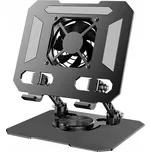 Verk 04135 Otočný držák na tablet s ventilátorem, USB, černý