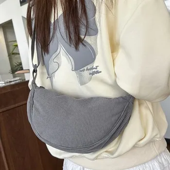 Kabelka Manšestrová crossbody kabelka dámská | Taška - styl1 šedá