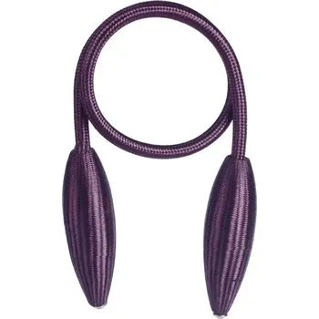 Elegantní úvaz na závěsy 55 cm | držák závěsů, páska na závěsy - fialová