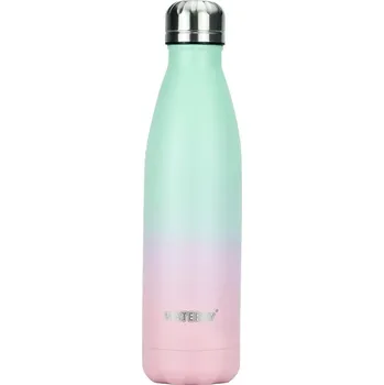 Nerezová termoska 500ml cestovní | láhev - modrá růžová