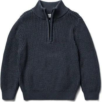 Dívčí svetr 714855 - Tchibo - Dětský pletený svetr »Troyer« - pro ženy - vel. 98/104 - barva: modrá