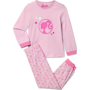 717495 - Tchibo - Dětské pyžamo »Barbie« - pro dívky - vel. 122/128 - barva: růžová/s potiskem