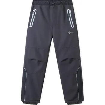 ZATEPLENÉ SOFTSHELLOVÉ KALHOTY KUGO Barva: Tmavě šedá, Velikost: 164