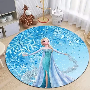 Koberec Koberec s motivem Ledového království pro děti | dětský koberec, kulatý koberec - 2 , 120x120cm