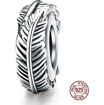 Přívěsek Stříbrný korálek srdce s květinovým vzorem | přívěsek šperk - CQC1236