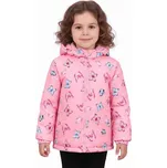 DÍVČÍ ZIMNÍ BUNDA S MOTÝLKY ZIMA26 Barva: Světle růžová, Velikost: 98/104