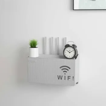 Úložný box Nástěnný úložný wifi box | organizér - Šedá