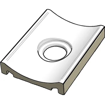 Obklad RAKO Pool XPD58023 odtokový kanál s otvorem bílá 20x15 cm