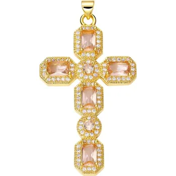 Přívěsek Přívěsek kříž se zirkony | šperk - PX2260-A