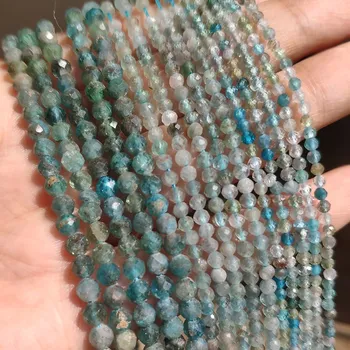 Dětské navlékací korálky Přírodní kamenné korálky křišťálové 2, 3, 4mm | šperky, - apatit , 2mm 180ks