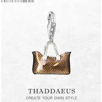 Přívěsek Stříbrný přívěsek kabelka | šperk - Spona na humra