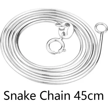 Přívěsek Stříbrný přívěsek písmeno se zirkony | šperk - Had 45 cm