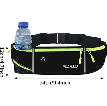 Outdoorové zavazadlo Sportovní běžecká ledvinka černá | taška - Černá B.