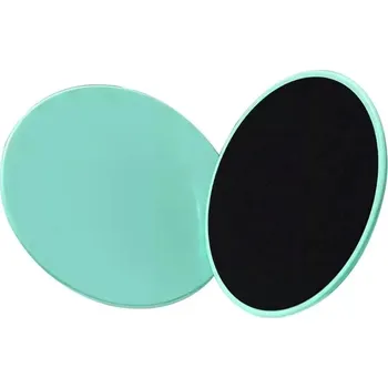 Klouzavé fitness disky pro core trénink | cvičební pomůcky 2 ks - Zelený