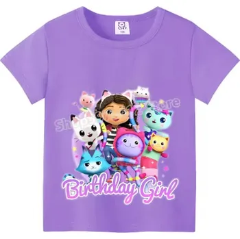 Dívčí tričko Gabby's Dollhouse Dívčí bavlněné tričko "Gabby's Dollhouse" - více barev Barva: fialová (GB528), Velikost: 150
