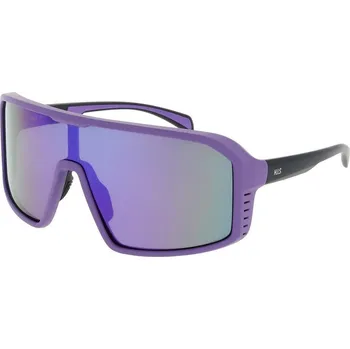 Sluneční brýle HIS 67106 fialová mat černá, čočka fialová zrcadlo polarizovaná 3