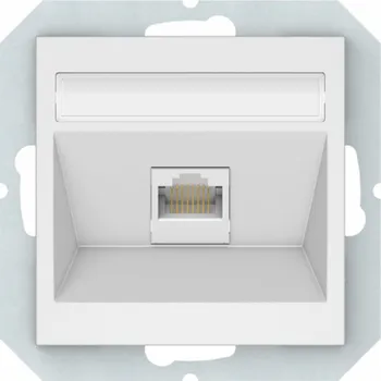 Elektrická zásuvka Počítačová zásuvka VILMA QR1000, mat. bílá barva