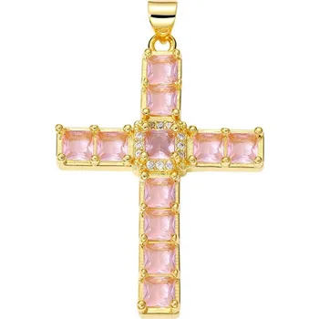 Přívěsek Přívěsek kříž se zirkony | šperk - PX2255-D