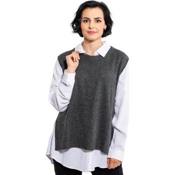 Dámská vesta Dámská svetrová vesta HRABAKA Černá M