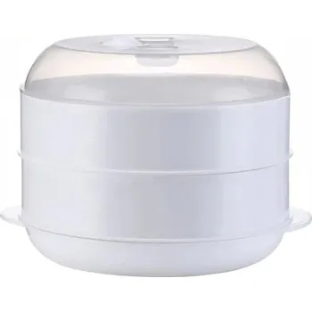 Pařák do mikrovlnky s víkem | Pařák na knedlíky, nádobí - dvouvrstvý