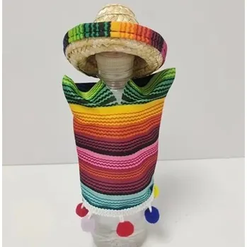 Party dekorace Mini mexický slaměný klobouk | party dekorace - 1 sada