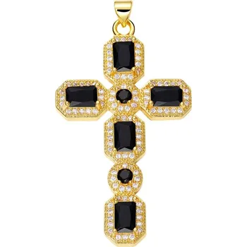 Přívěsek Přívěsek kříž se zirkony | šperk - PX2260-F