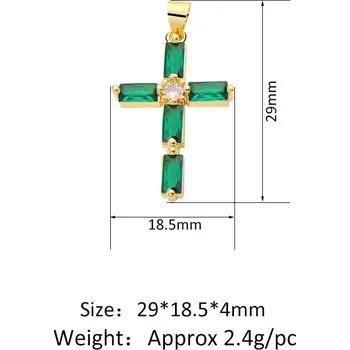 Přívěsek Přívěsek kříž se zirkony | šperk - PX2372-B