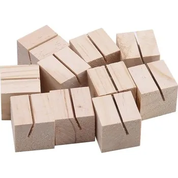 Svatební dekorace Dřevěný stojánek na jmenovky sada 10 ks | dekorace - náměstí