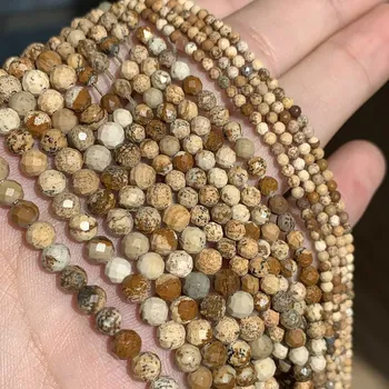 Dětské navlékací korálky Přírodní kamenné korálky křišťálové 2, 3, 4mm | šperky, - Obrázek Jasper , 2mm 180ks