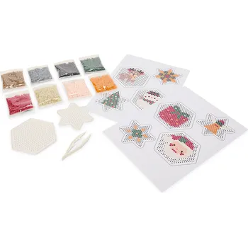 Dětské navlékací korálky 719083 - Tchibo - Kreativní sada zažehlovacích korálků - barva: vícebarevná