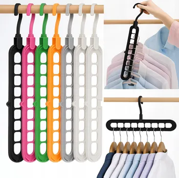 Věšák Organizér věšák do skříně na ramínka na oblečení multifunkční 2 kusy