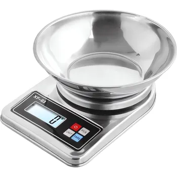 Kuchyňská váha Verk 17143 Kuchyňská váha 0,1 g - 5 kg digitální, stříbrná