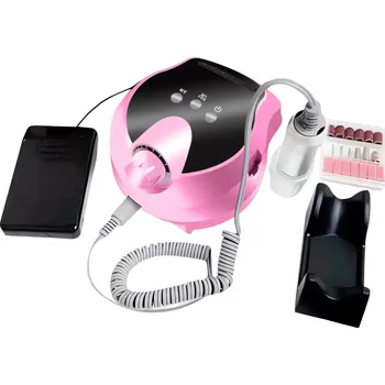 Verk 24497 Bruska na nehty s nástavci 45000 rpm, 80 W, růžová