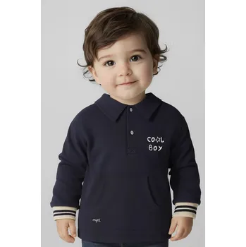 Chlapecká mikina Mikina Mayoral tmavomodrá barva, 2415 2415.3B.Baby.9BYA 59X, vel. 104