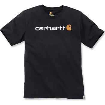 Pánské oblečení CARHARTT CORE LOGO T-SHIRT S/S BLACK Velikost: L