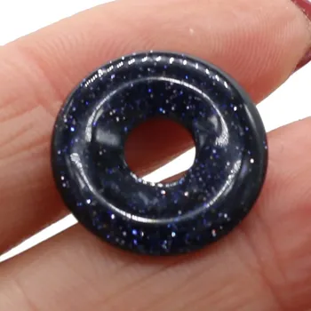 Sběratelství Přírodní kámen růženín achát jadeit 18mm | šperky - Modrý pískovec