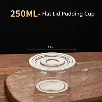 Jednorázové nádobí Plastový kelímek 250ml s víčkem | nádobí - 250ml plochý , 50 ks