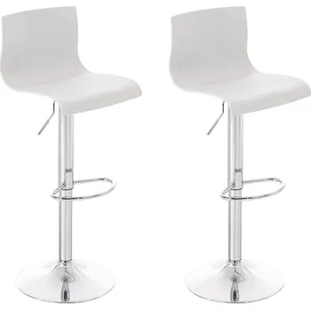 Barová židle LRCZ Sada 2 plastových barových židlí Hover Barva: Bílá