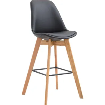 Barová židle LRCZ Metz koženková barová židle Barva: černá, Barva rámu: natura