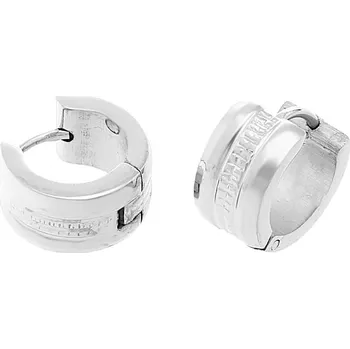 Souprava šperků MPM Dámské ocelové nerezové náušnice 70098A - stříbrné barvy